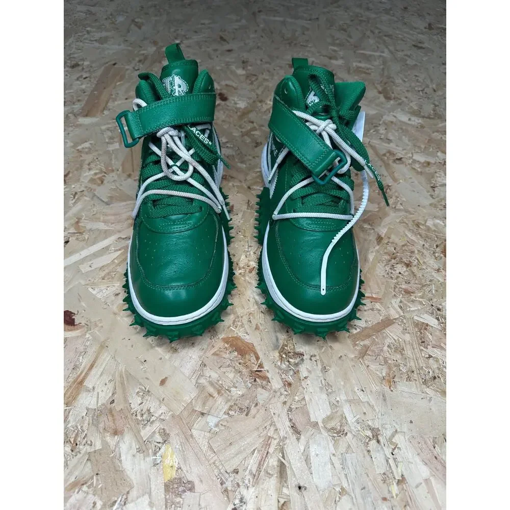 Nike Air Force 1 Mid SP Off-White Pine Green Sz US 10 With Box - Picture 3 of 7